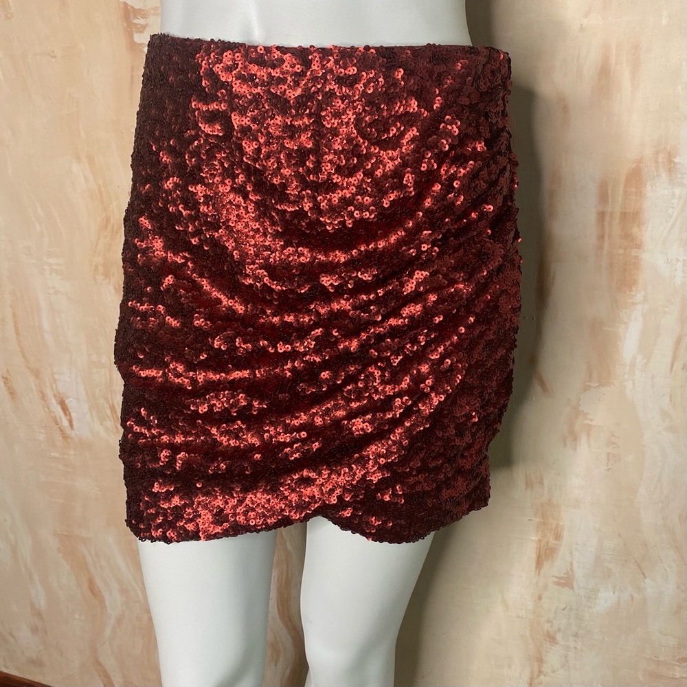 Small Chelsea & Violet Red Sequin Skirt